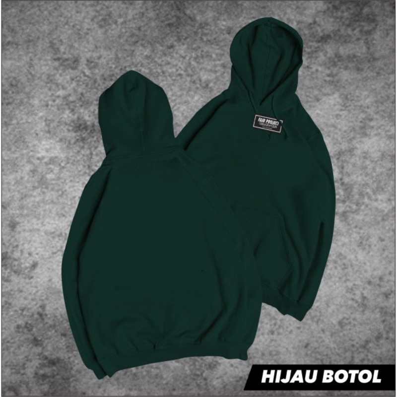 Hoodie Polos Pria Wanita Bahan Fleece Tebal