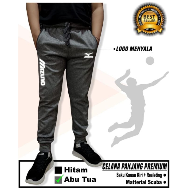 Celana voli Training voli pria wanita joger panjang voli premium bahan scuba