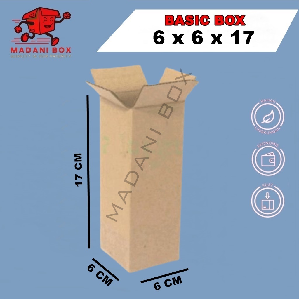 

Kardus Packing 6x6x17 - Karton Box Dus Kotak Packaging Polos Murah