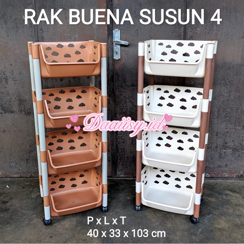 WJ - RAK SERBAGUNA BUENA SUSUN 4 + RODA *1 Set