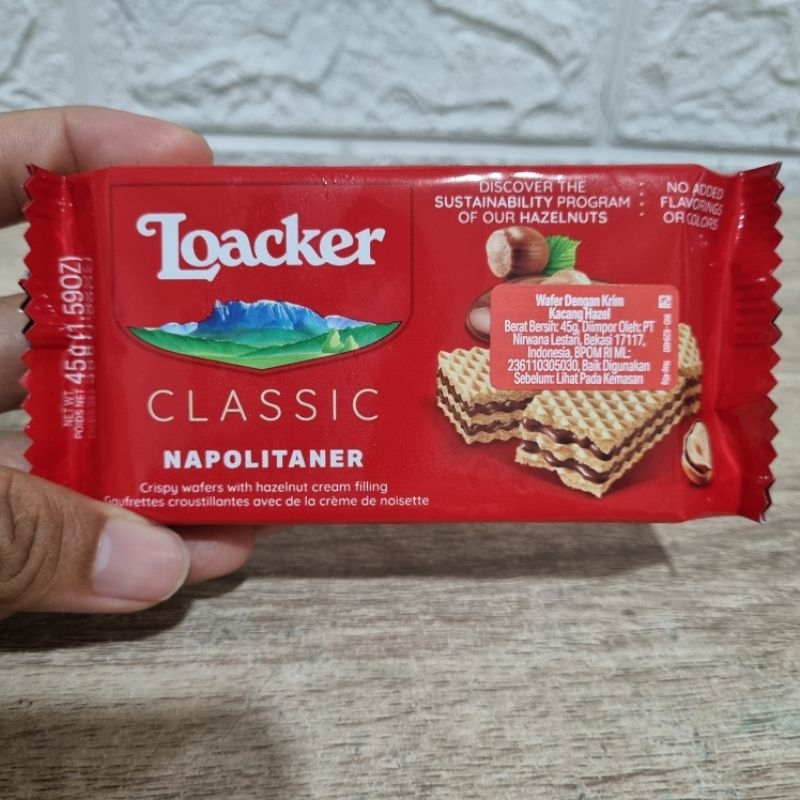

Loacker Wafer 45 gram Expired September 2025