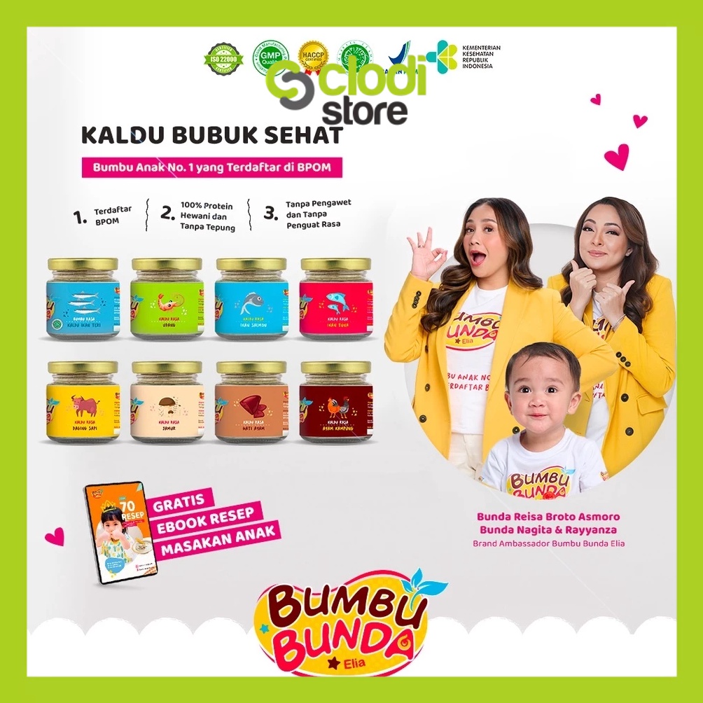 

Termurah BUMBU BUNDA by Elia Kaldu MPASI Bayi Homemade Kaldu Non MSG Kaldu Jamur Food Powder 5g Kaldu