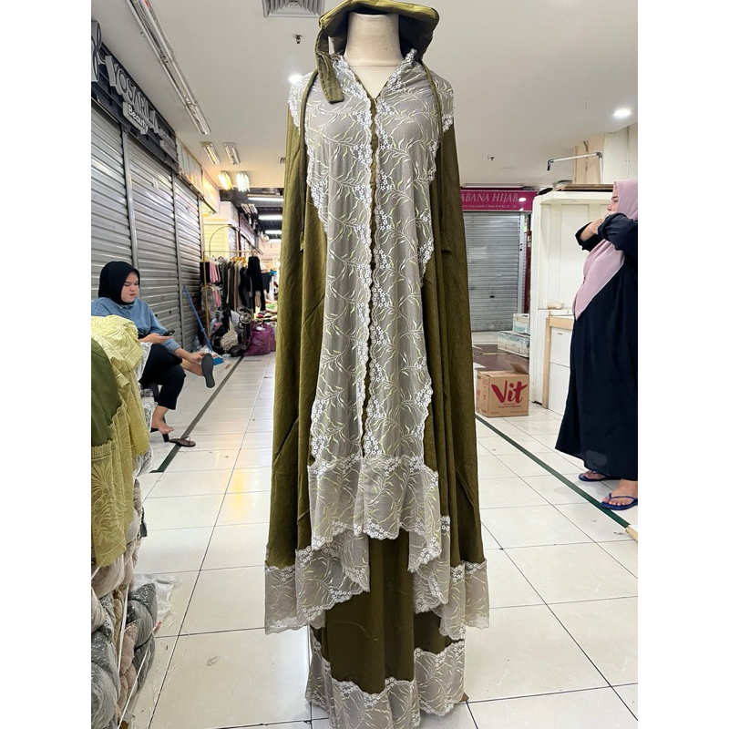 MUKENA DEWASA SANTORINI RENDA PREMIUM
