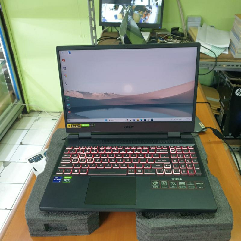 ACER NITRO 5 AN515-58 intel Core i9 Gen 12th VGA NVIDIA RTX 3060 RAM 16GB SSD 512GB  FULL SET