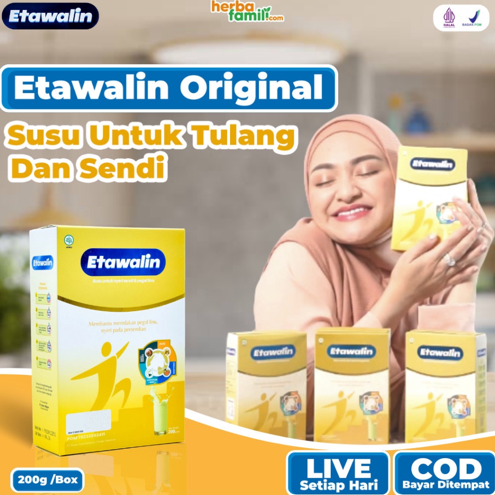 

Termurah ETAWALIN Original Susu Kambing Etawa Atasi Nyeri Sendi Dan Tulang Official 1 Box 2 Gr