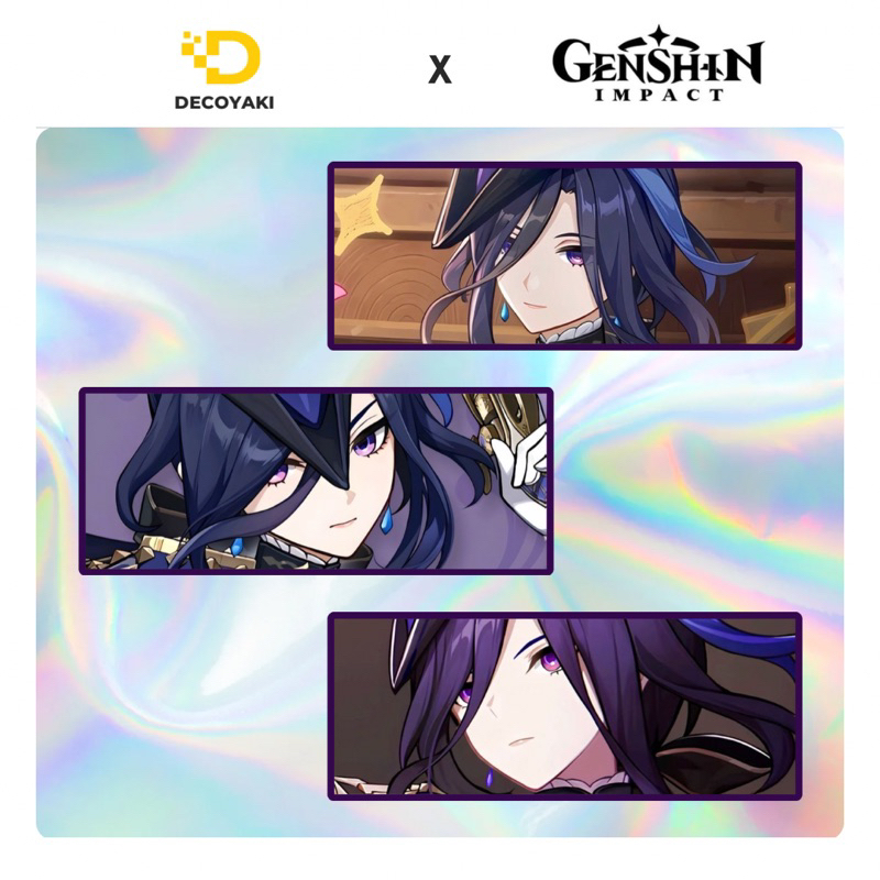 

Sticker Slap Hologram Clorinde Genshin Impact, Stiker Hologram Clorinde Genshin Impact