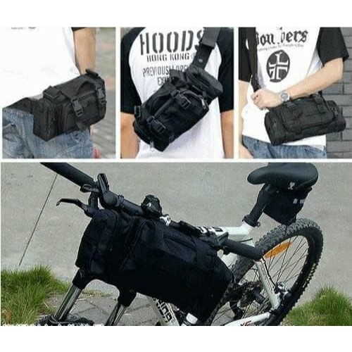Garansi Tas Selempang Tactical Army Waistbag Tas Sepeda A317