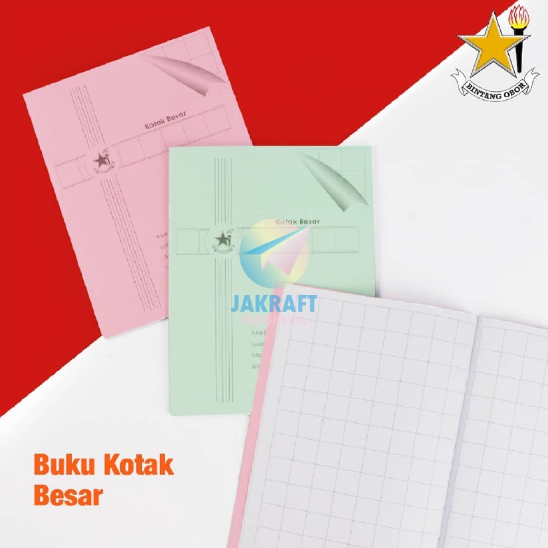 

SPESIAL 1 Pcs Buku Tulis Kotak Besar BINTANG OBOR isi 38 lembar Belajar Menulis Mandarin Jepang Korea