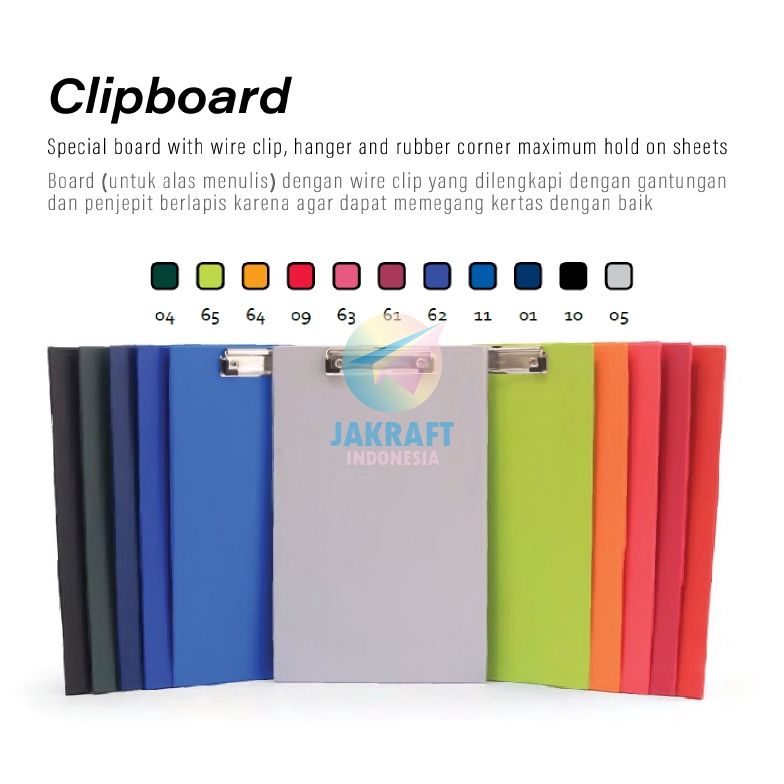 

SPECIAL PROMO 1 Pcs Clipboard BANTEX 425 Papan Jalan Folio F4 FC Clip Board Alas Menulis