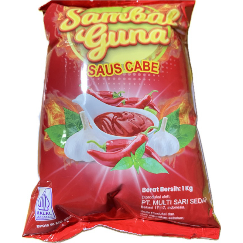 

SAUS CABE SAMBAL GUNA KEMASAN 1 KG