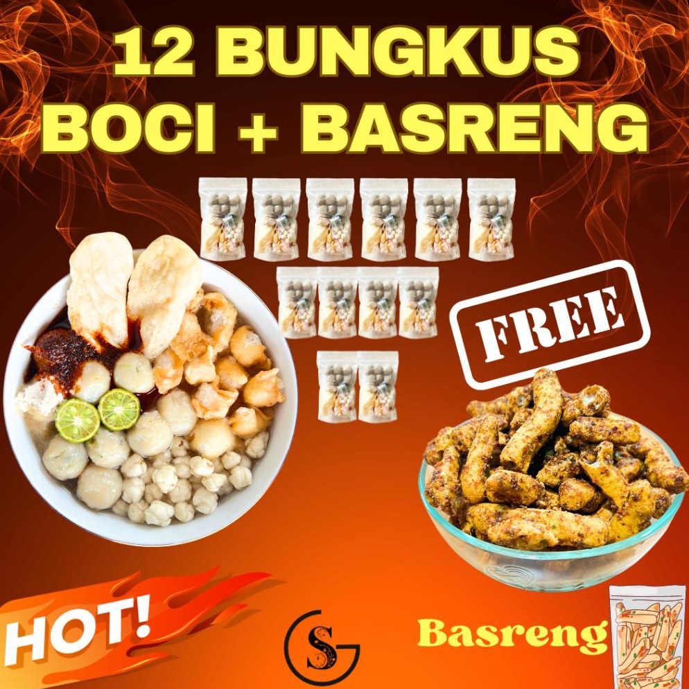 

Termurah 12 bungkus baso aci paket hemat aja basreng