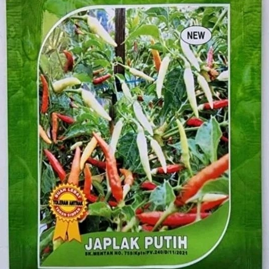 Bibit Cabe Rawit JAPLAK PUTIH Isi 10 Gr. Benih Cabai Rawit JAPLAK PUTIH Produk Original YOU SEED