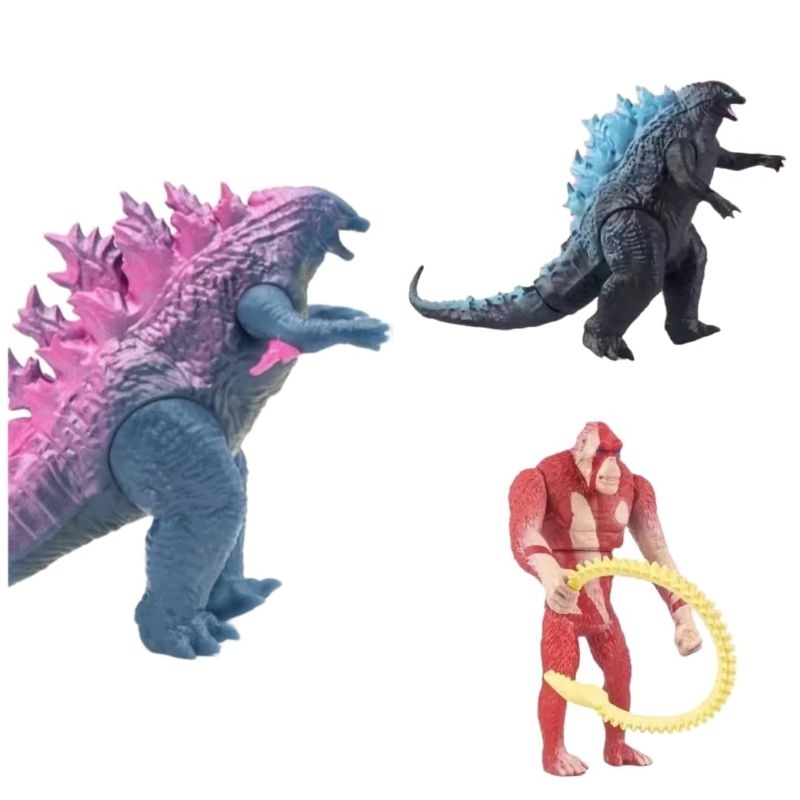 action figure godzilla x kong skar king shimo mainan anak monster kaiju ultraman