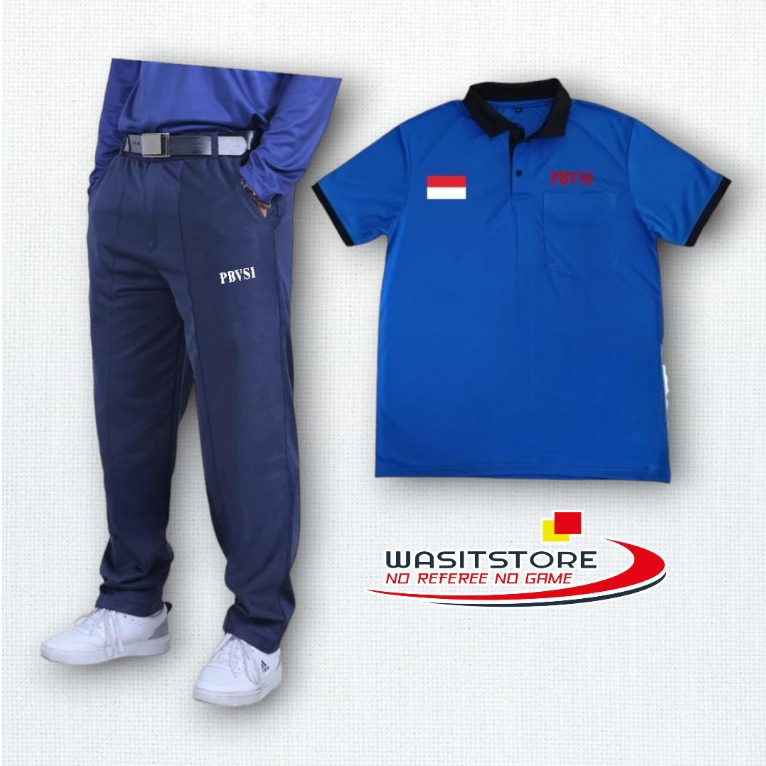 SETELAN BAJU TUGAS WASIT VOLI 2022 BAJU DAN CELANA RESLETING (BENDERA INDONESIA, PBVSI, PUNGGUNG PBV