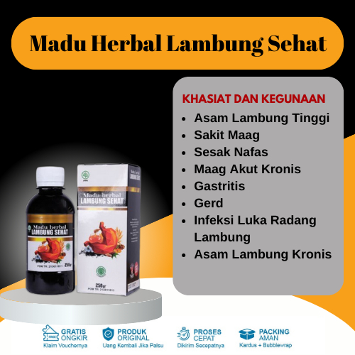 

MADU HERBAL LAMBUNG SEHAT MENGATASI MASALAH LAMBUNG SESAK NAFAS DAN SUDAH BPOM