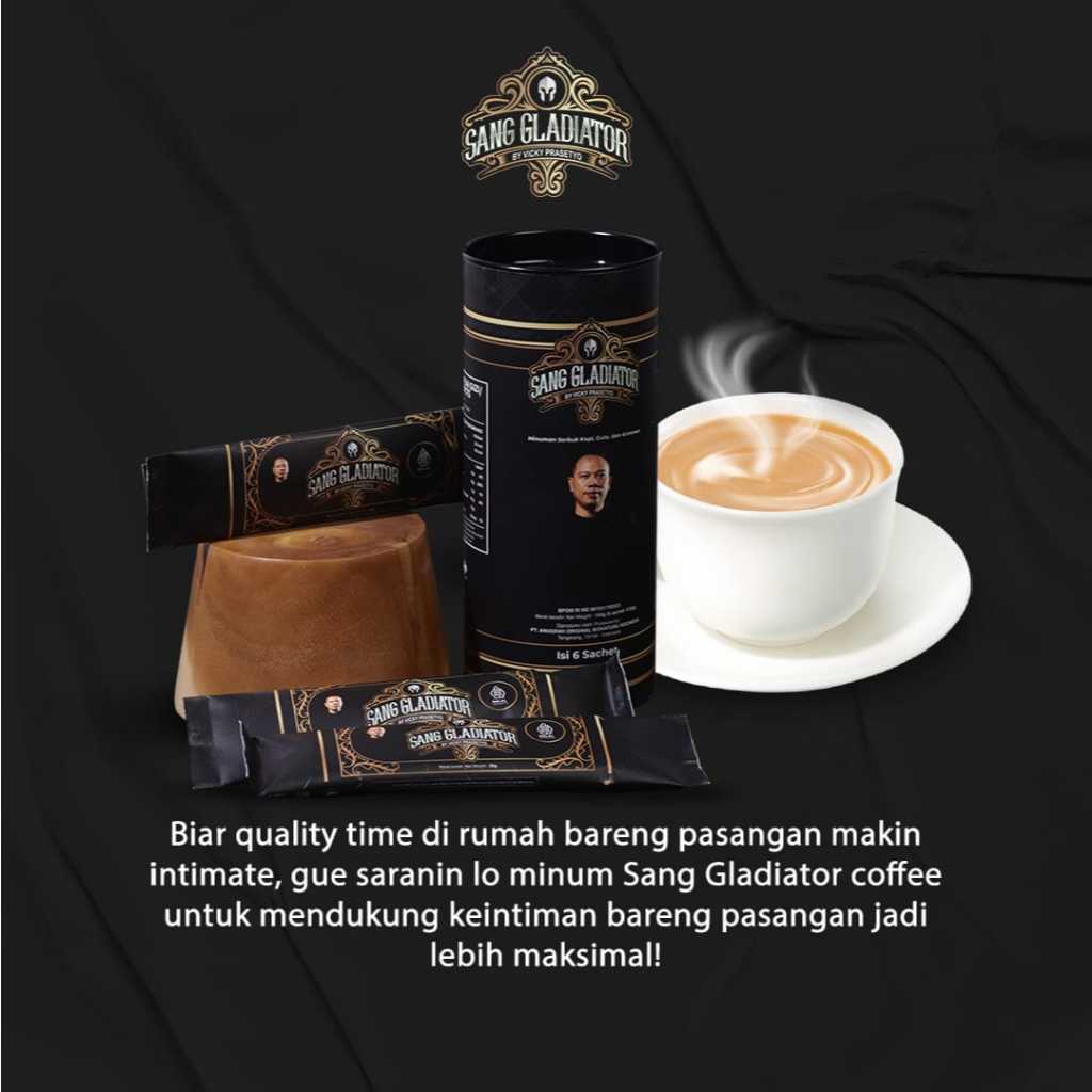 

kopi gladiator pilihan terbuat dari bahan alami [ untuk sang gladiator]