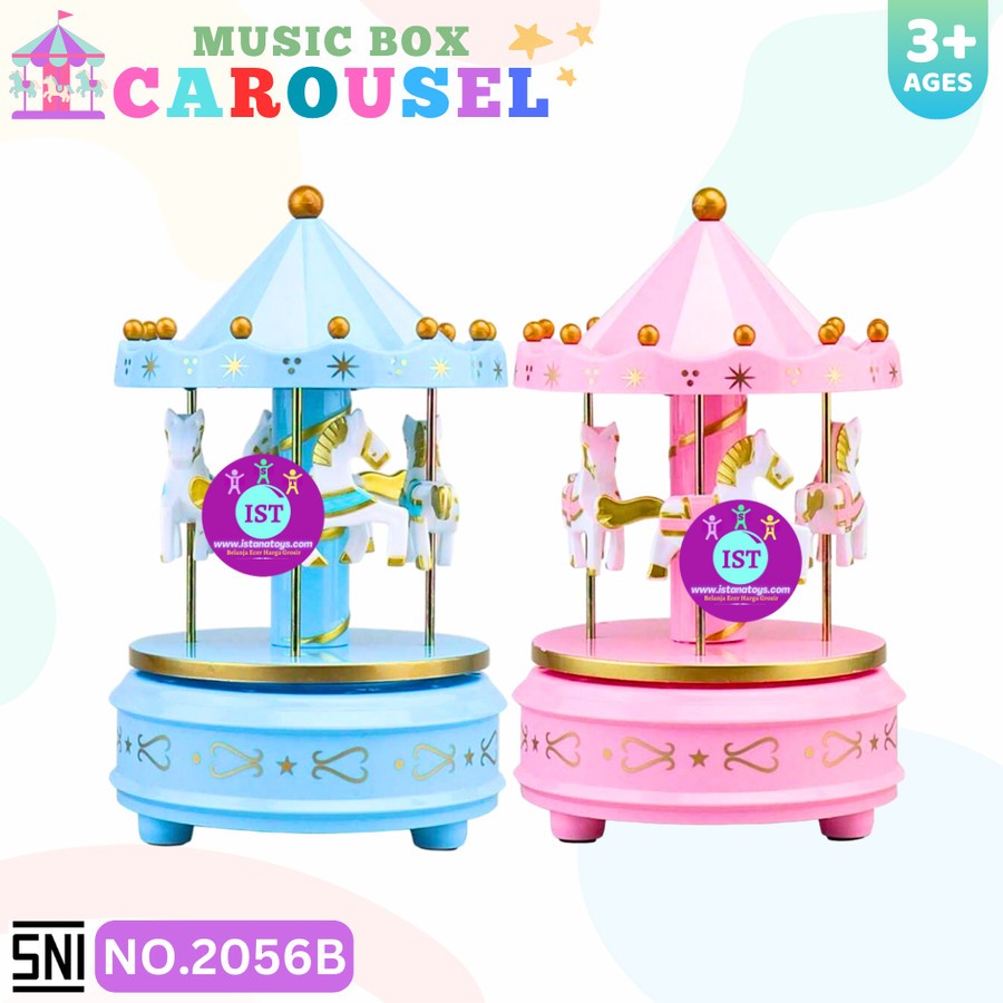 IST Mainan Carousel Music Box Kuda