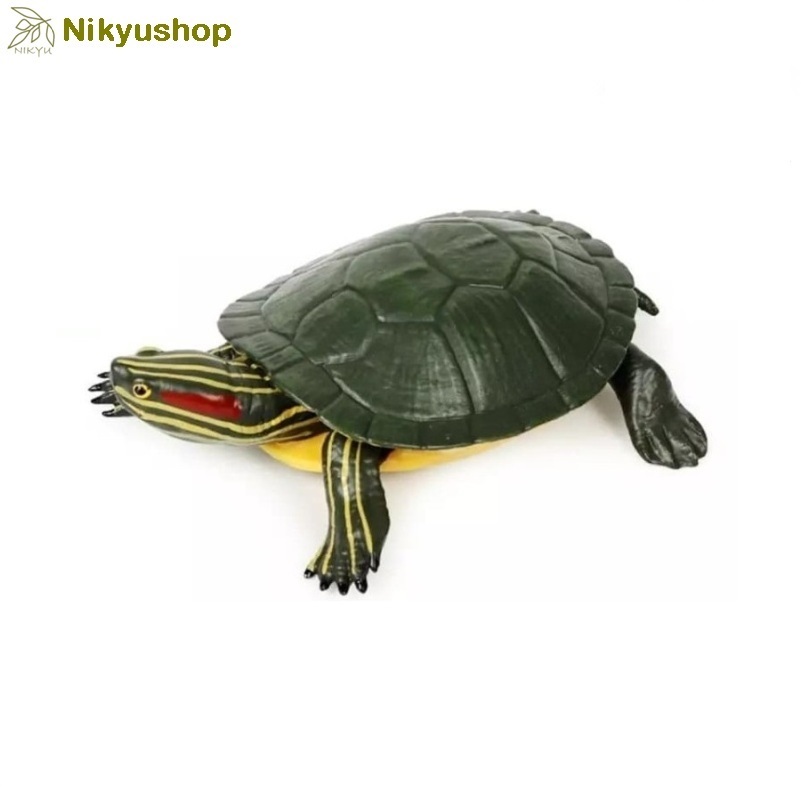 [Nikyushop] Mainan Edukasi Pajangan Hewan Kura Kura Brazil Red Eared Slider Turtle Animal Figure