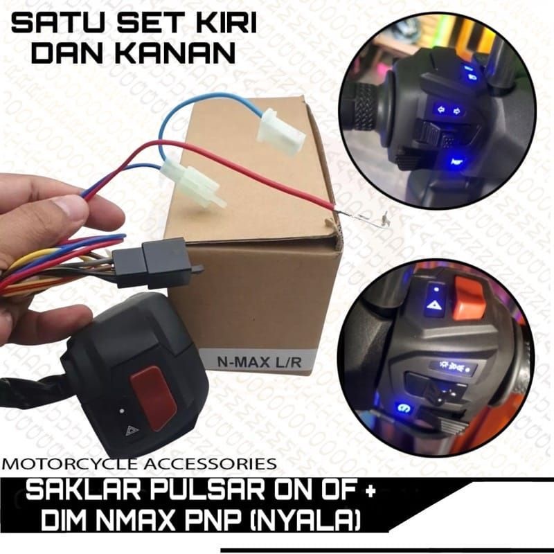 Saklar Pulsar Pnp Nmax Set Kiri Kanan Saklar Pulsar Led Universal Nmax Nmax Pcx Aerox Vario Scoopy D