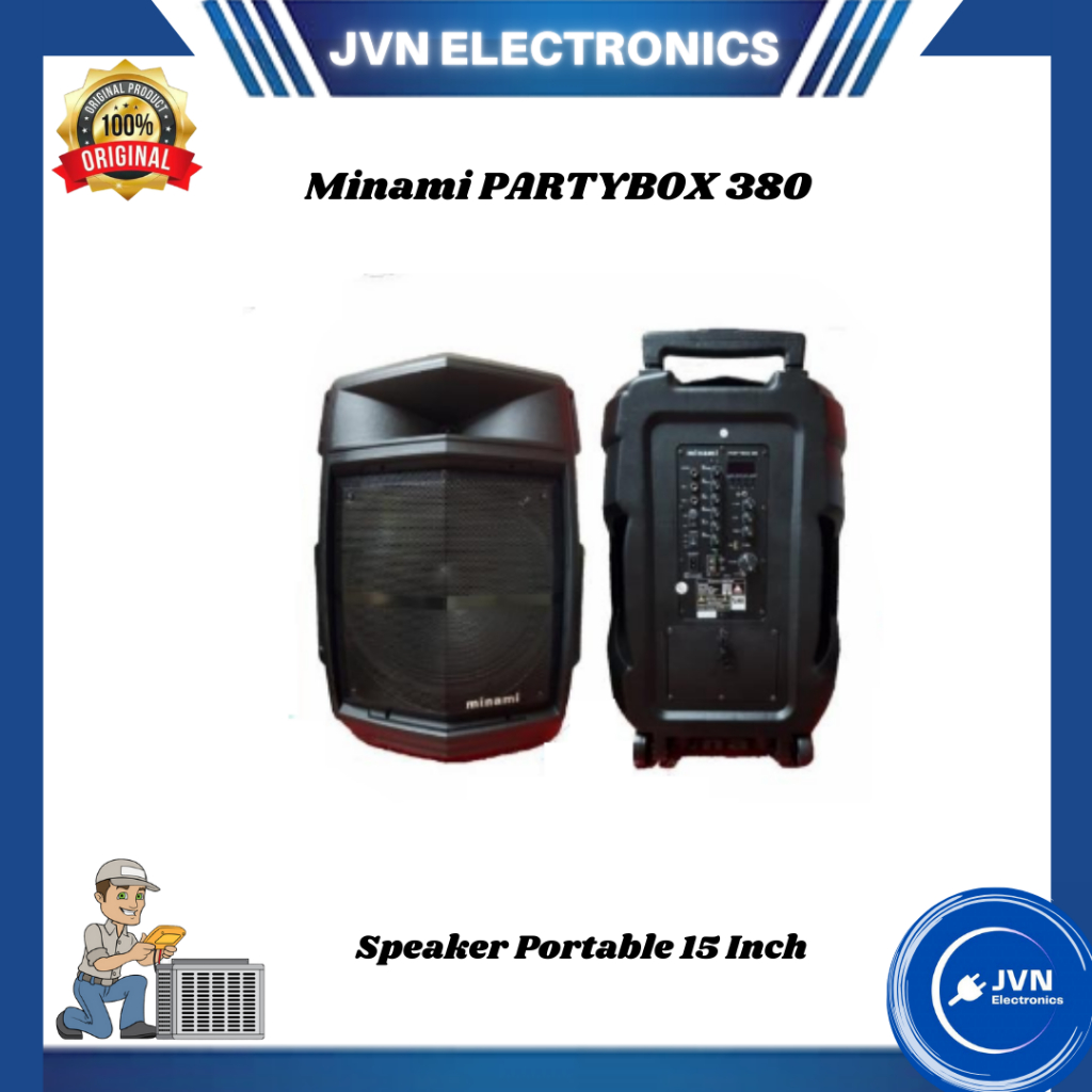 Speaker Portable Minami PARTYBOX 380 15 Inch