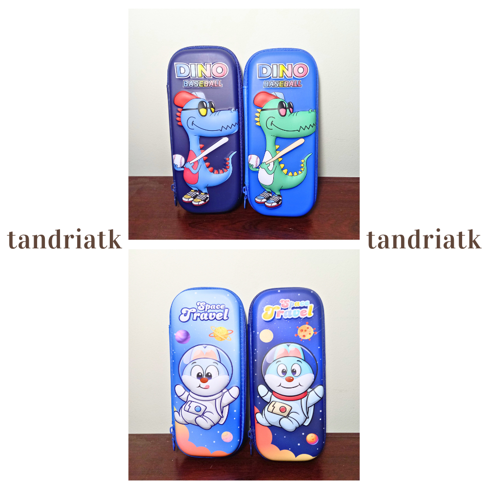 

Tempat Pensil Timbul Hard Case 3D Kain Resleting ASTRONOT DINO IMPORT XIAO LING JING 38136 / 38125 / 38135 / 38149 / 38173