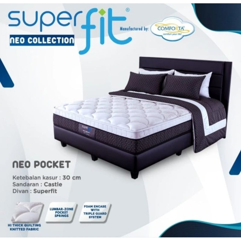 Kasur springbed 160x200 COMFORTA SUPERFIT NEO POCKET kasur premium