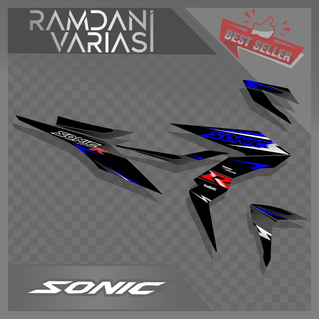 STIKER HONDA SONIC/STRIPING SONIC 150R/STRIPING STIKER MOTOR SONIC 150R GRAFIS KEREN