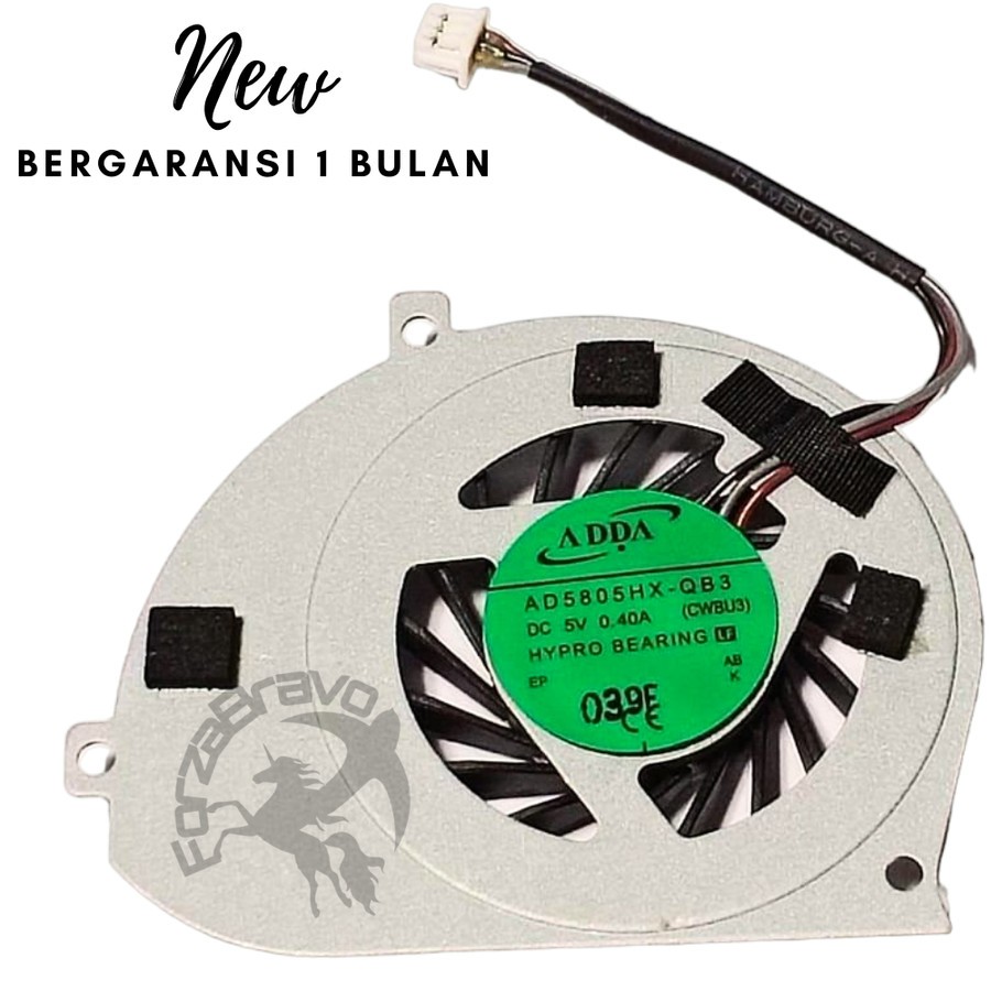 FAN LAPTOP TOSHIBA SATELITE T130 T131 T132 T133 T135D T135 AD5805HX-QB3 3PIN