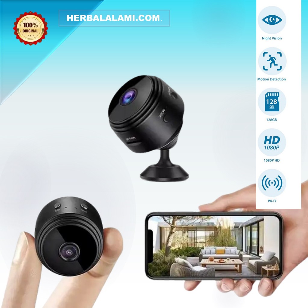 Neptune - CCTV MINI TERSEMBUNYI TANPA KABEL CCTV WIFI JARAK JAUH LEWAT HP MINI BENTUK BAUT OUTDOOR