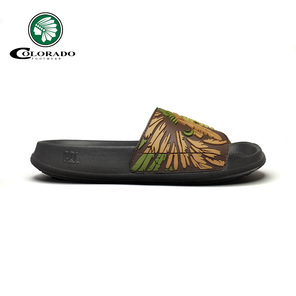 Sandal Slop Pria  Pria/Wanita Rubber Barnett Colorado - Apache - Brown