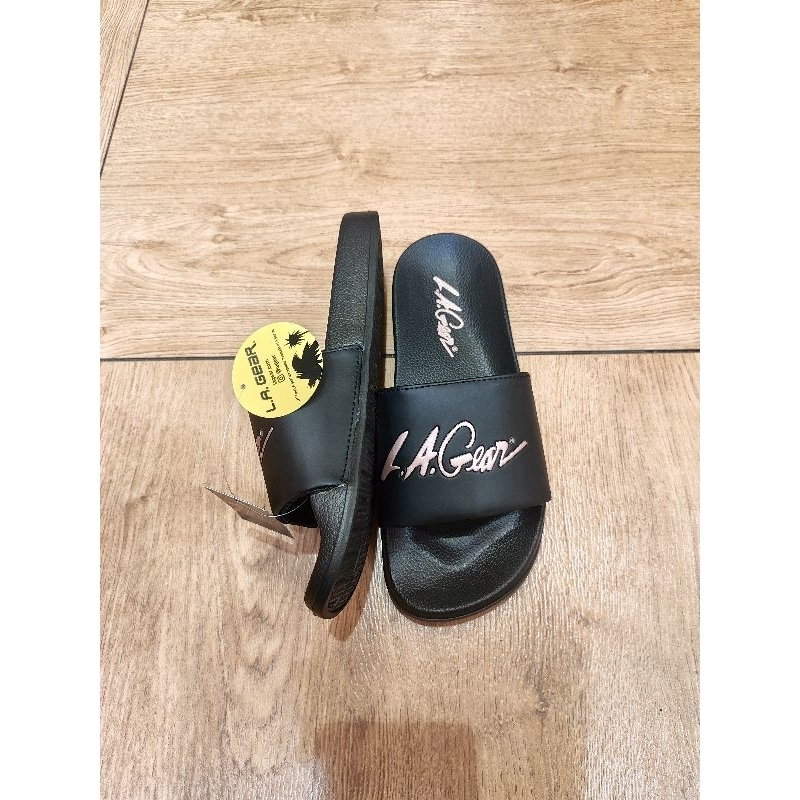 PROMO sandal womens LA gear black retro by payless