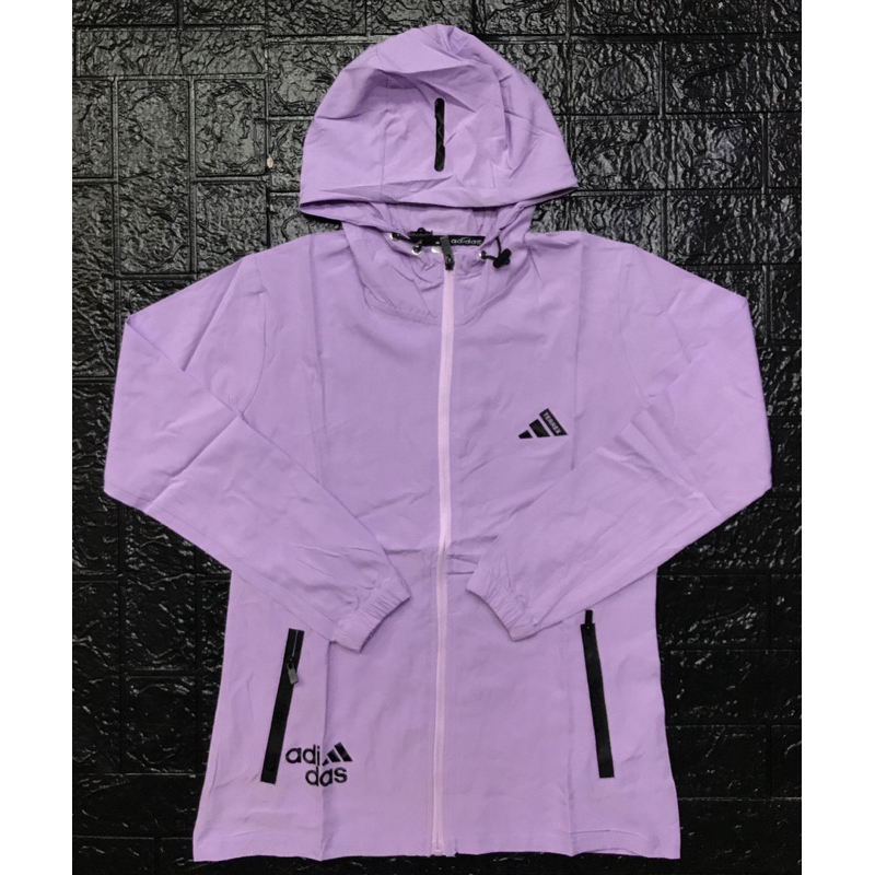 JAKET OLAHRAGA WANITA ADIDAS PARASUT MICRO IMPORT PREMIUM NEW