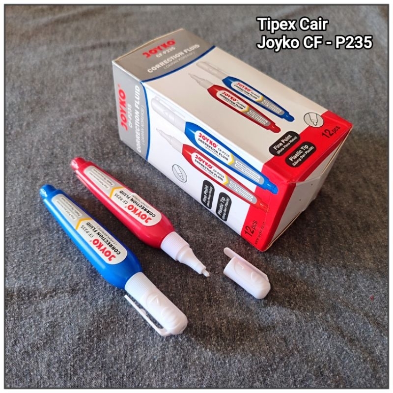 

CTK031 1 Pak Tipex Joyko Cair Isi 12 Pcs CF-P235