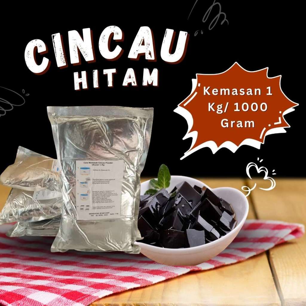 

Jelly Cincau Hitam Murni Tanpa Bahan Campuran Kemasan 1Kg