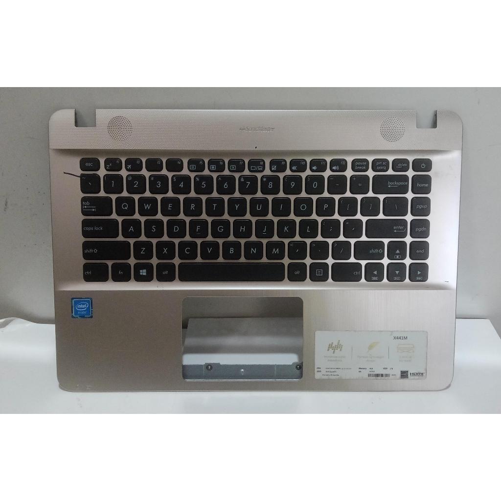 FRAME KEYBOARD LAPTOP ASUS X441M GOLD