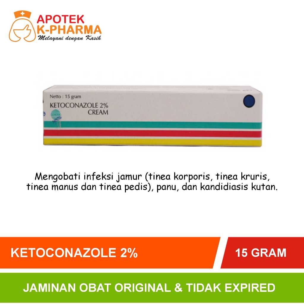 Ketoconazole 2% Cream Isi 15gram Obat Original Novell