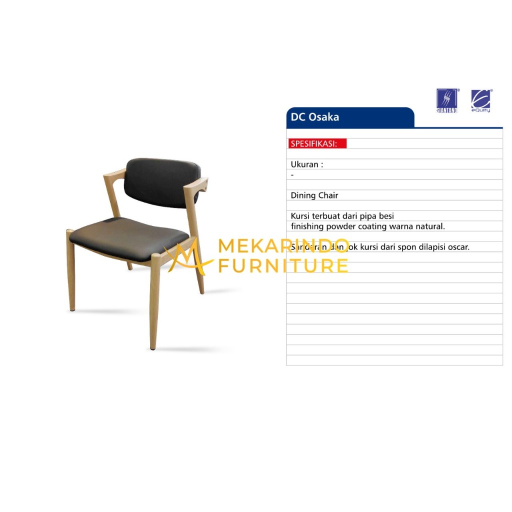 Siantano Kursi Makan / Dining Chair DC Osaka