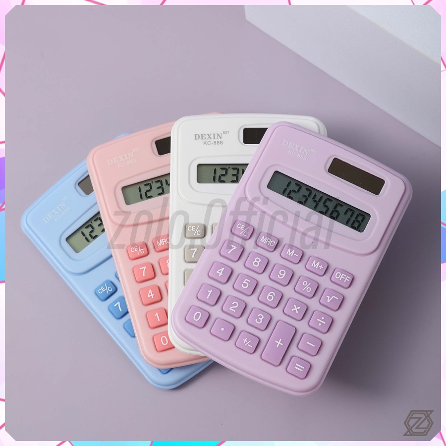 

[zolo] DEXIN Kalkulator Saku Sekolah Kantor Mini Calculator 8 Digit