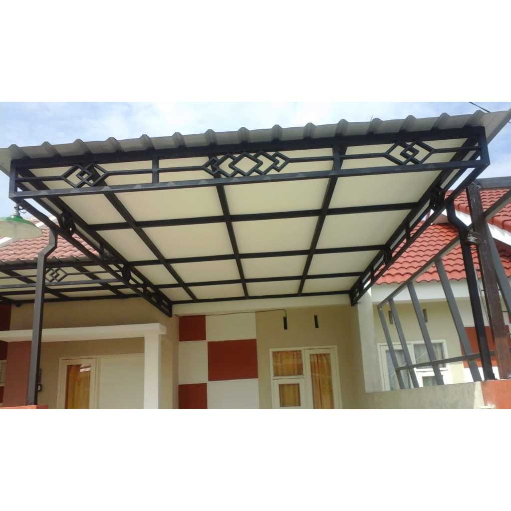 kanopi minimalis sidoarjo atap spandek+GRC
