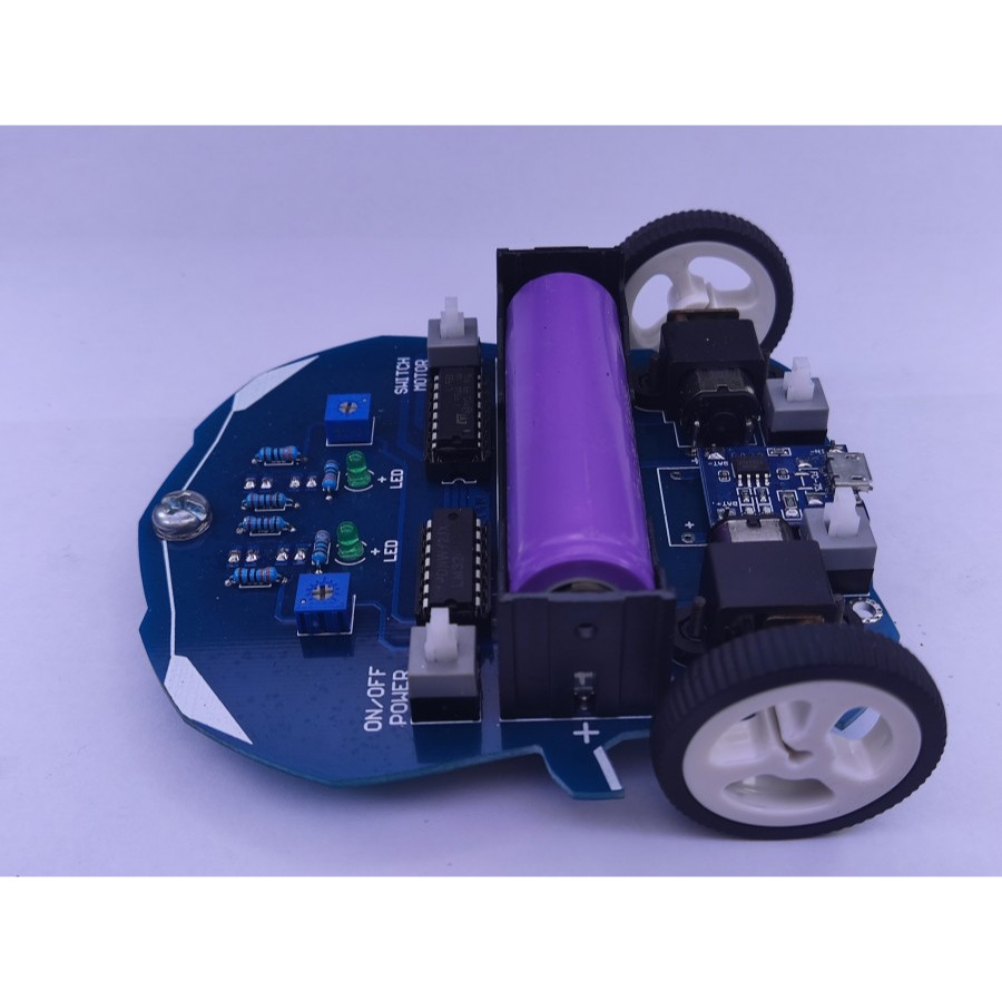 Kit Edukasi Robot Line Tracer Line Follower Analog Basic SD SMP SMA - BELUM DI RAKIT