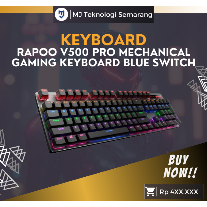 Rapoo V500 Pro Mechanical Gaming Keyboard Blue Switch
