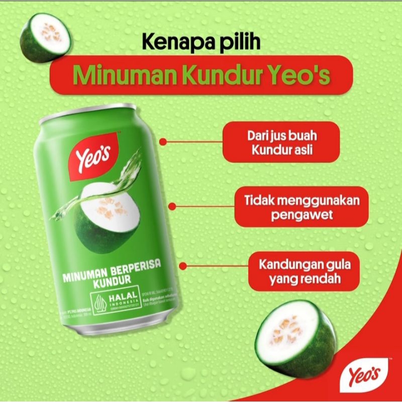 

yeos kundur can 300 ml ( wintermelon ) 1 kaleng