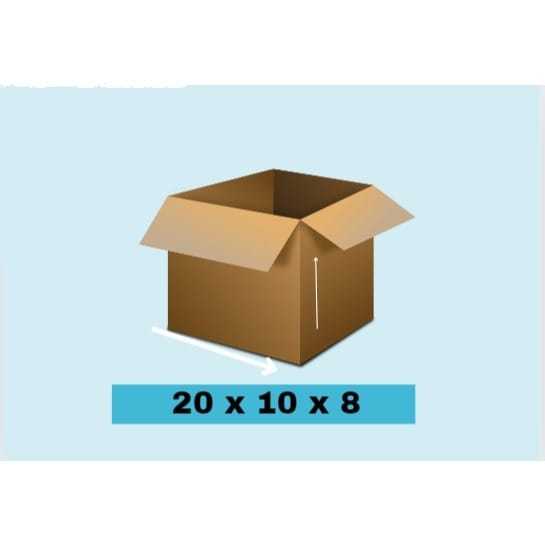 

Kardus Packing 20x10x8 - Karton Box Dus Kotak Packaging Handphone Earphone Polos Murah Baru