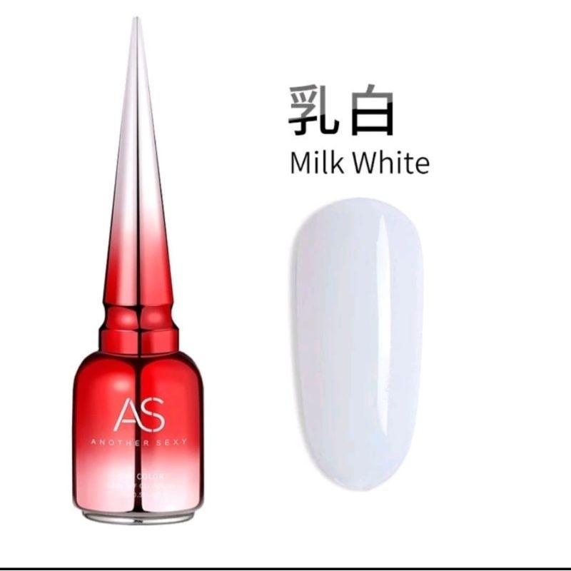 ZYH - AS UV Gel Polish Milky white / Putih Susu /  Transparant white