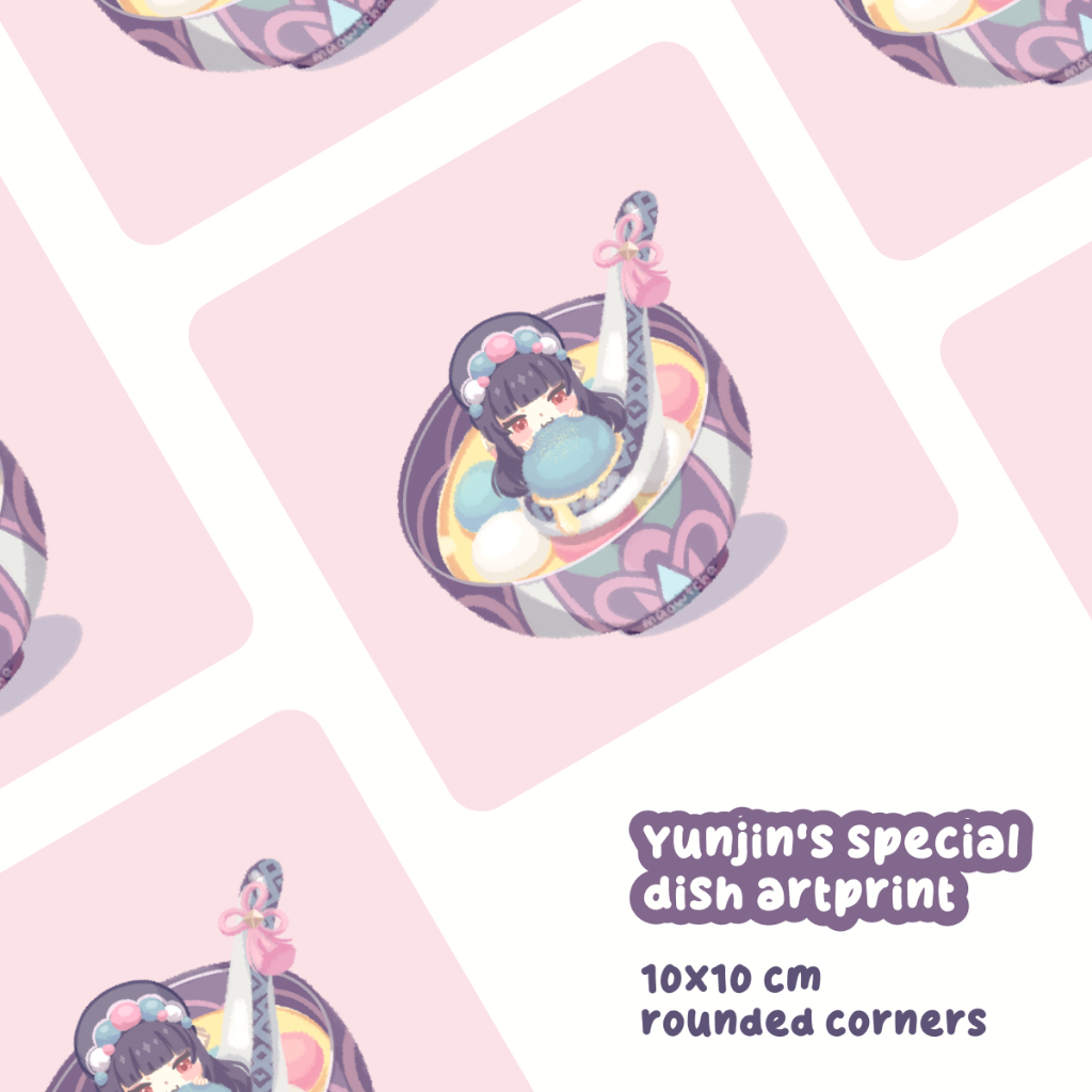 Artprint Genshin Impact Yunjin Special Dish by maowtcha