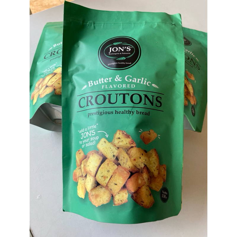 

JON'S Butter & Garlic Flavored Croutons 130 Gram