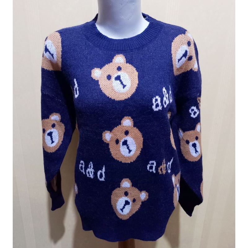 SWEATER CARDIGAN RAJUT TEDDY KOREA STYLE BAJU RAJUT WANITA IMPORT BANGKOK BKK
