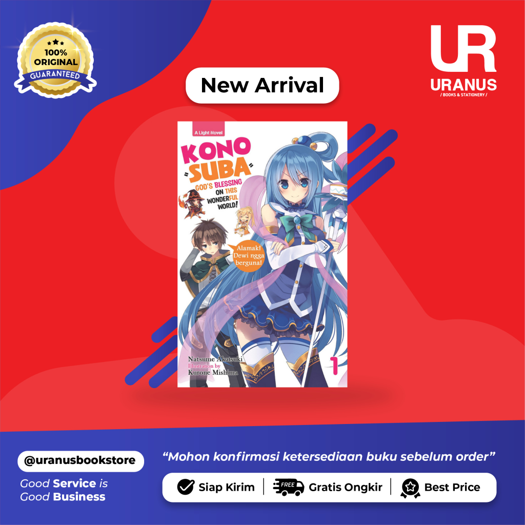 KONOSUBA :GOD'S BLESSING ON THIS WONDERFUL WORLD 1 - PGI - 100% ORI - TOKO BUKU URANUS NGAGEL SURABA