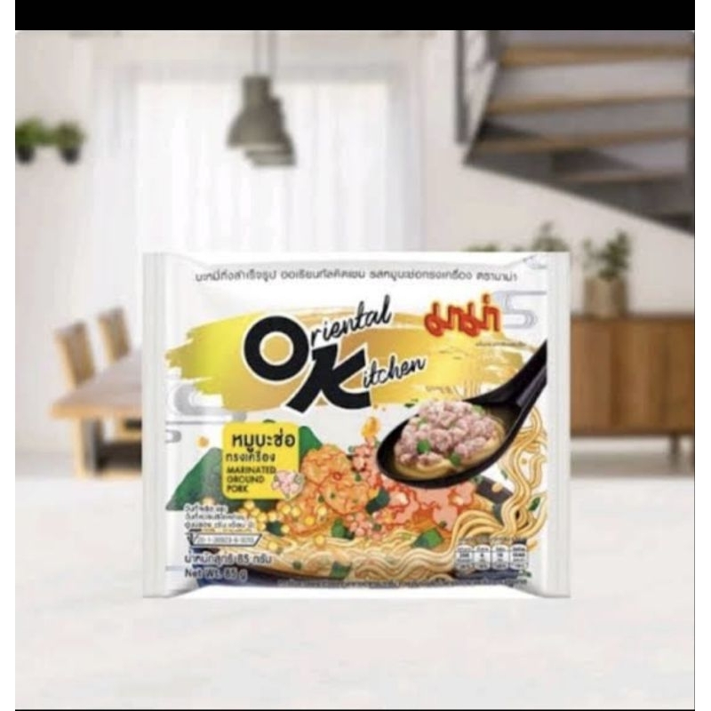 

IMPORT THAILAND |[READY] MAMA Oriental Kitchen Instant Noodles MARINAED GROUND PORK Flavor - MIE INSTANT THAILAND ORIENTAL KITCHEN MARINATED GROUND PORK NOODLE - MAMA NOODLE