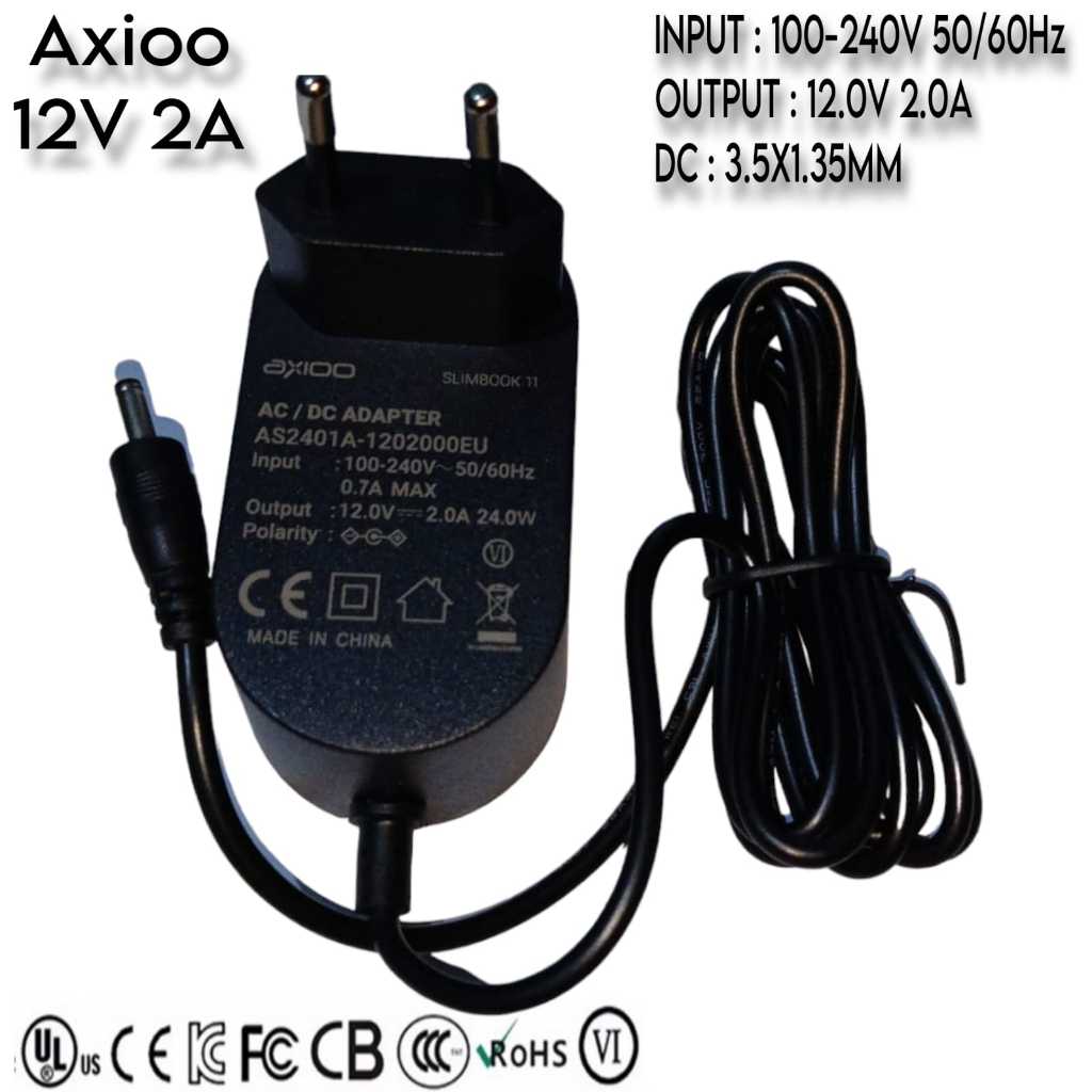 Charger Axioo Mybook 14 11 10 cas carger 11g 14e 14f 12V 2A ADAPTOR CHARGER AXIOO MYBOOK